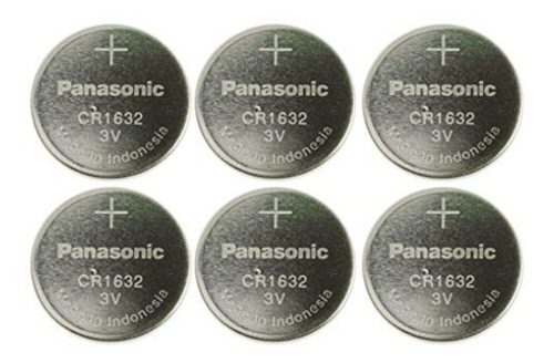 Pack De 6  Pila De Botón De Litio Panasonic Cr1632-6