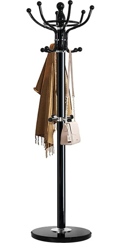 Kertnic Metal Coat Rack Freestanding 16 Hooks, Entry-way Coa