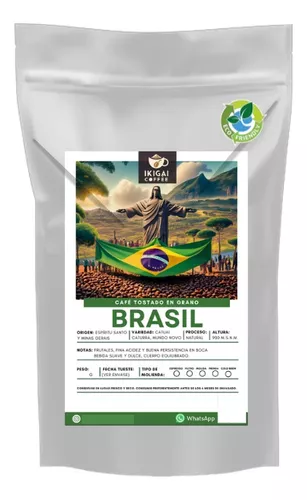 Café en grano Brasilia Natural 1kg