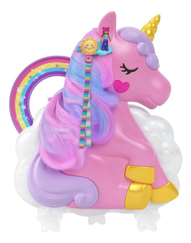 Polly Pocket Salon Unicornio Arcoiris