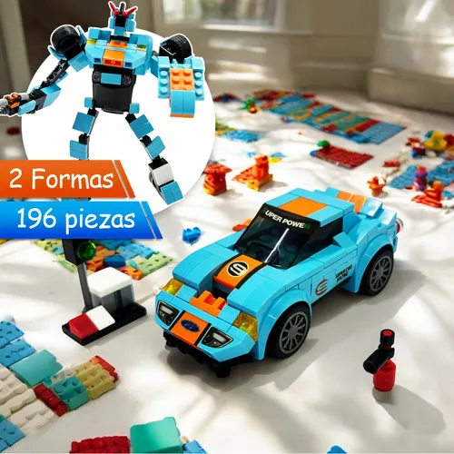 Juguete Bloques Construcción Transforme Robot Carro J-804