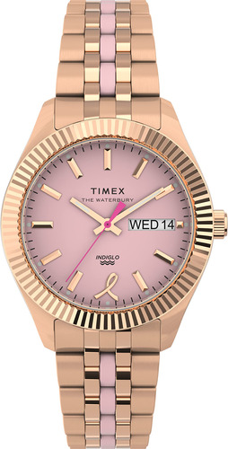 Reloj Timex Waterbury Legacy X Bcrf Elegancia Rosa Con Estil