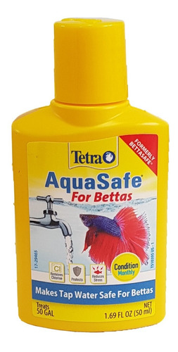 Tetra Aquasafe Betta 50ml Acondcionador De Agua Pez Betta