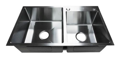 Lux Sany 8051 Fregadero Tarja Anti-ruido 2 Tinas Acero Inox