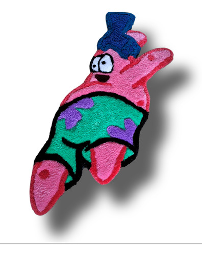 Alfombra/tapete Patricio, Personaje Bob Esponja (tufting) 60 Cm 23 Cm Liso Rosa