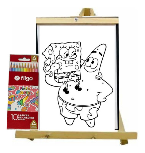 Kit De Arte Dibujo Colorear Personajes