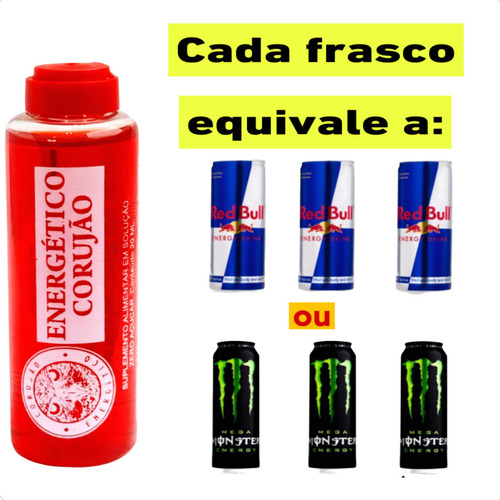 Display 48 Energético Corujão Flaconete 20 Ml Cafeína Caixa Energetico Corujão Cafeina Taurina 48 Flaconets 20ml