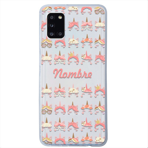Funda Para Samsung Galaxy Unicornio Personalizada Nombre