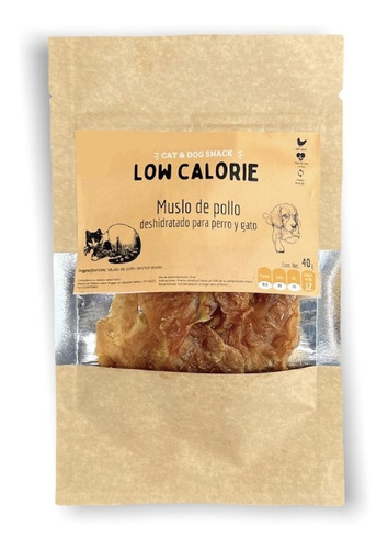 Natural Dog Treats Low Calorie (muslo De Pollo) 40gr