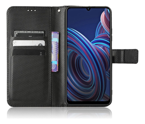 Funda De Texturizada For Zte Blade V40 Smart Lujoso Flip