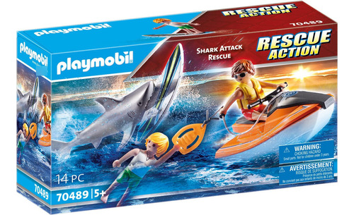 Playmobil Barco De Rescate Tiburón A La Vista