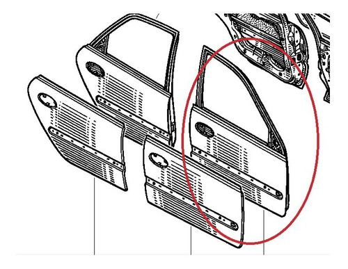 Puerta Delantera Derecha Renault Laguna Hasta 2000 Orig