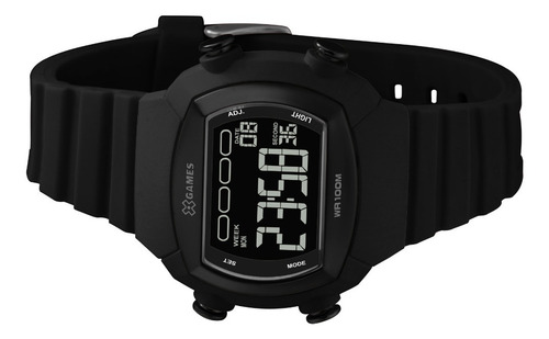 Relógio Masculino Preto Digital Silicone X-game Prova D'água