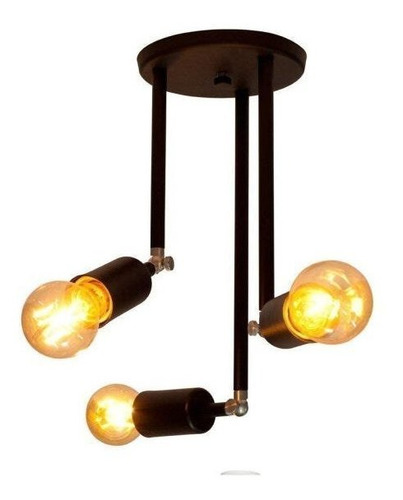 Plafon De Sobrepor 3 Lâmpadas E27 Pointer Taschibra Eewt
