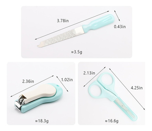 Juego De Tijeras Y Limas Para Cortar Uñas Para Bebés: Cortaú