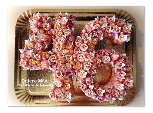 Imagen 5 de 10 de Number Cake Torta Número O Letra Personalizada 20x28cm