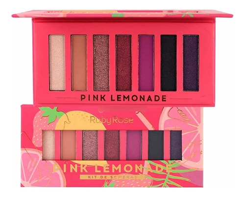 Paleta 7 Sombras Pink Lemonade Ruby Rose Original Hb1056