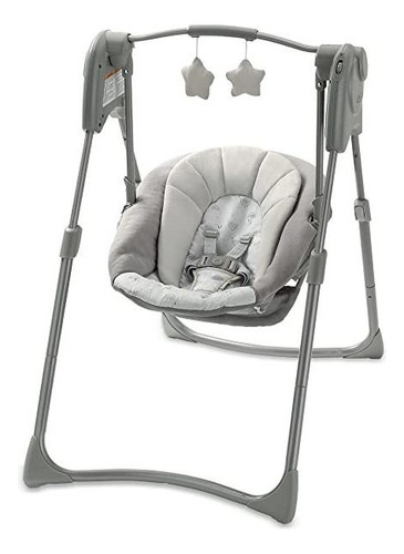 Graco® Slim Spaces Columpio Compacto Para Bebé, Reign