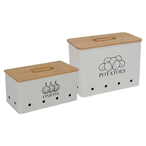 Xbopetda Potato Onion Storage Box, Food Container Sets,...