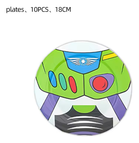 Platos Desechables Cotillón Papel Fiesta Para Niños Toy Story