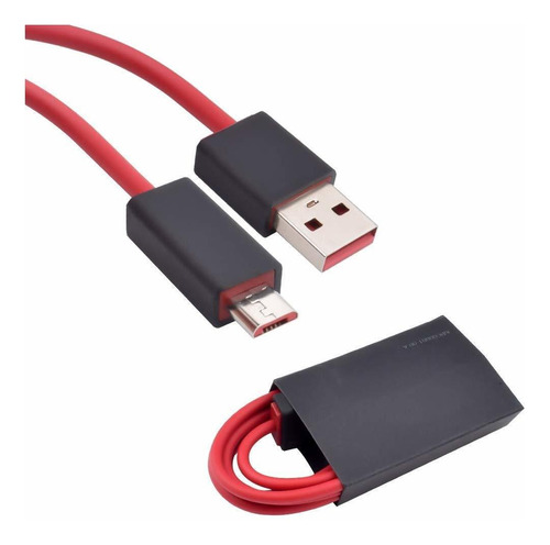 Cable Cargador Usb A Micro Usb | Rojo / Para Beats Dr Dre