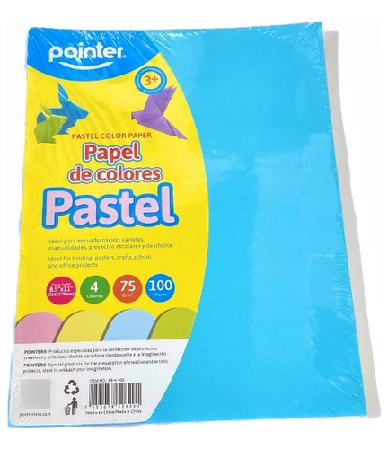 Hojas Papel Pastel Colores Surtidos Pointer (100 Unidades)