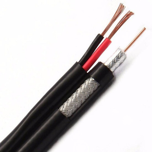 Imagem 2 de 2 de Cabo Coaxial Cftv Flexível 4mm Bipolar 90% Malha 100m Alarme