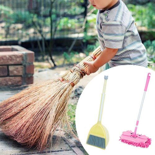 Little Housekeeping Helper Set De Escoba Escoba Amarilla