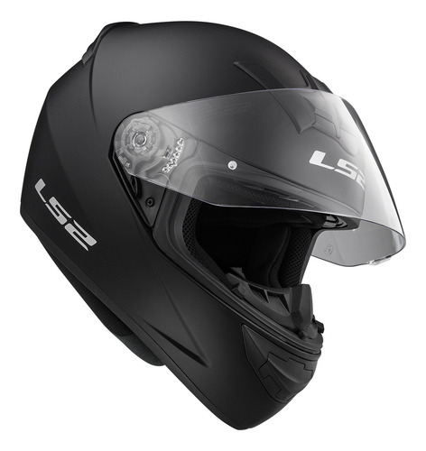 Imagen 7 de 9 de Casco Integral Moto Ls2 352 Rookie Solid Negro Mate Pr