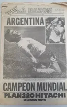 Comprar Revista * Diario La Razon Argentina Campeon Maradona 1986