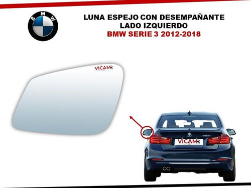 Luna Espejo Bmw Serie 3 2012-2018 Izquierda Con Desempañante