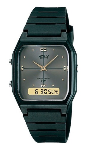 Reloj Casio Vintage Unisex Resina Negro Aw-48he - Mileus 