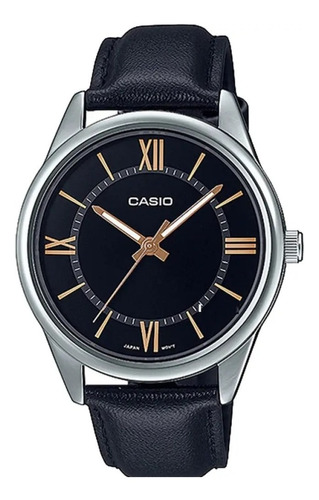 Reloj Casio Hombre Mtp-v005l-1b5  Análogo Cuerooriginal