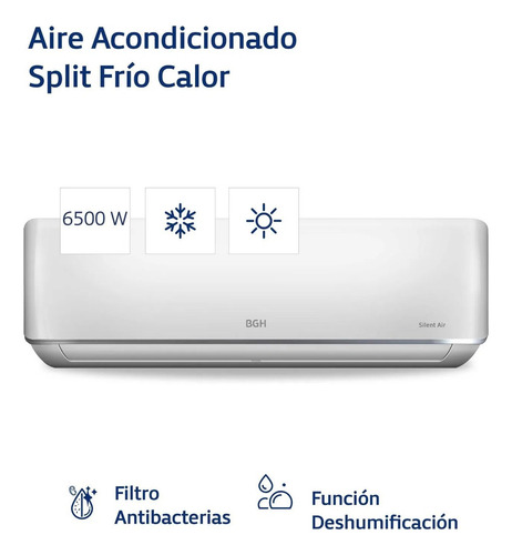 Aire Acondicionado Split Frio/calor Bgh Bse65wccr 5500f 6500