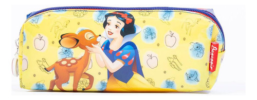 Estojo Escolar Feminino Branca De Neve Azul