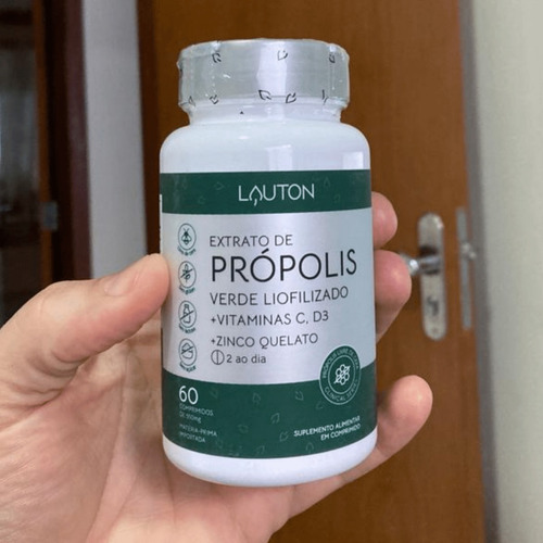 Propolis Extrato De Própolis Verde Lauton 60compr Vegano