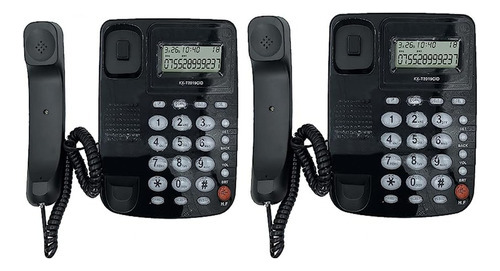 2p- Teléfono Alámbrico Fijo Casa Oficina Negocio Kxt2019cid (Reacondicionado)