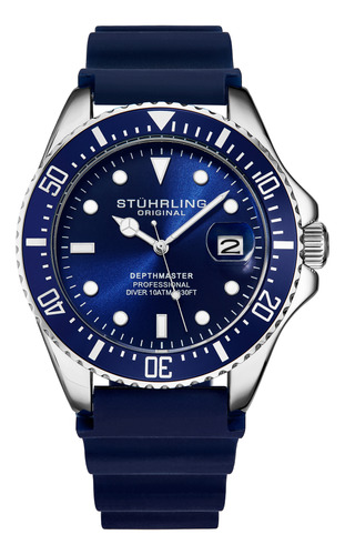 Reloj Stuhrling Original Quartz Diver Con Caja De 42 Mm Y Es