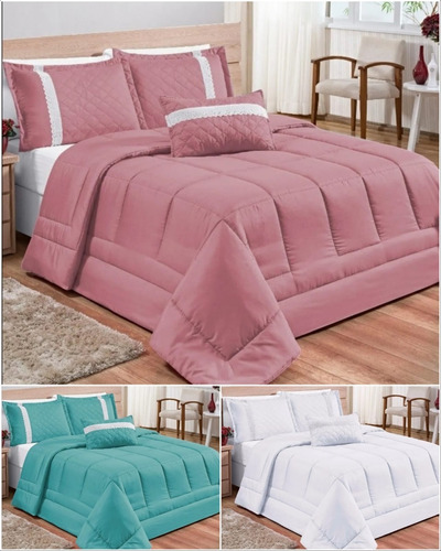 Roupa De Cama Oliveira Casal Queen 5 Peças