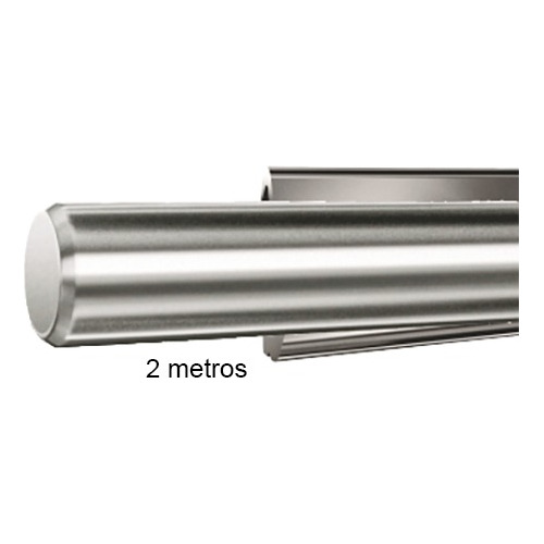 Conjunto Tubular Inox Rollit De 25 Mm Com Perfil De Fixação