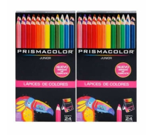 Duo Lápices De Colores Prismacolor 2 Cajas De 24 Piezas C/u.