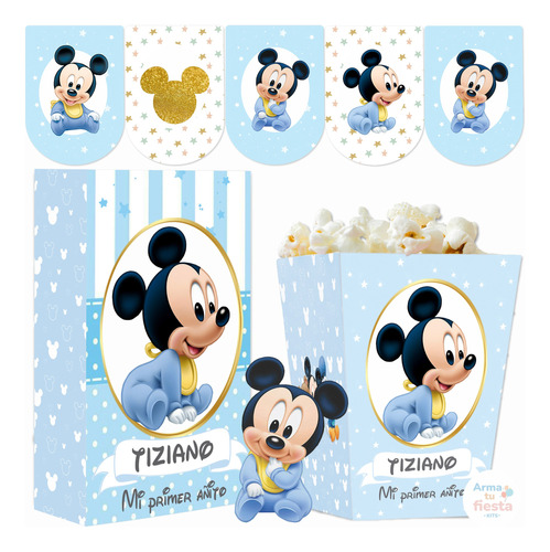 Kit Imprimible Mickey Bebé Personalizado