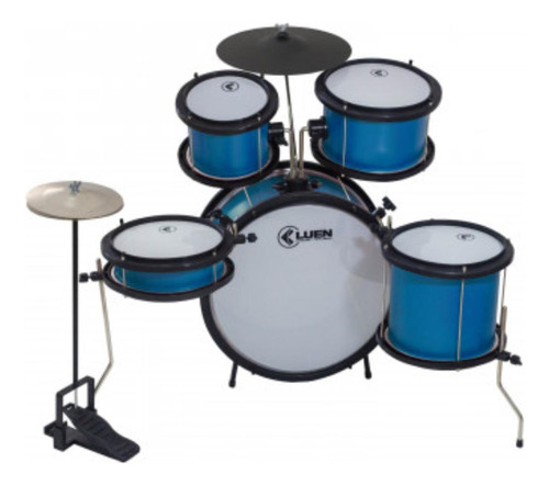 Bateria Infantil C/ Pele Leitosa Star Kids Luen 44001 Rosa