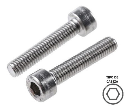 Tornillo Allen Cilindrico Inoxidable M3 X 10mm (100 Pzs)