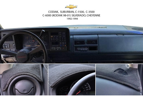 Cubretablero Bordado Chevrolet Cheyenne 1992, 1993, 1994.