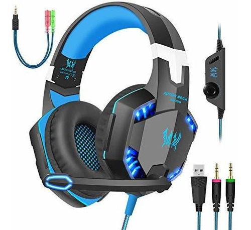 Pc Gaming Headset Over-ear Auriculares De Diadema Bass Auric