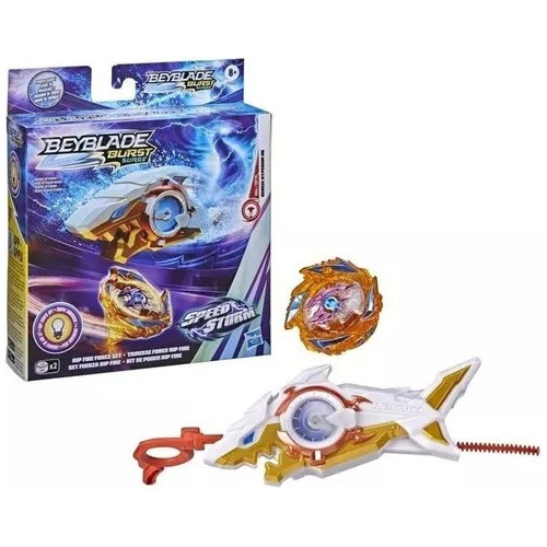 Beyblade Burst Surge Demise Hyperion H6 Con Luz Naranja