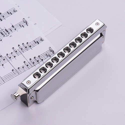 Armónica Box Holes, 40 Teclas, Cromática, 10 Cisne, Con