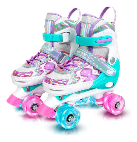 Patins Para Meninas, Meninos E Crianças, Luz Ajustável De Ta