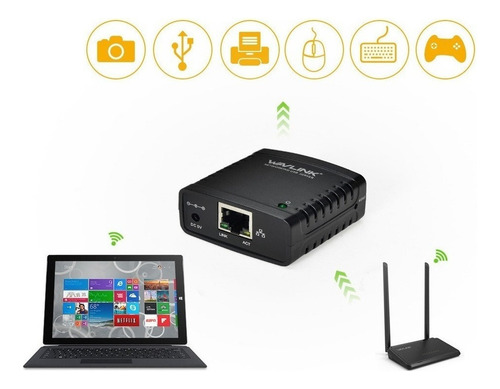 Servidor De Rede Com Cabo Usb Impressora De Rede Compartilha